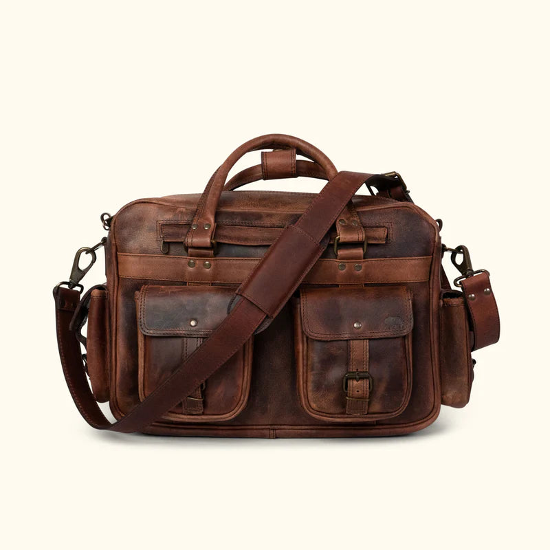 Roosevelt Buffalo Leather Pilot Bag
